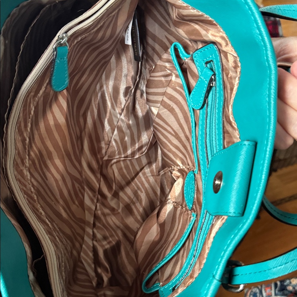 Dana Buchman Turquoise Shoulder Bag